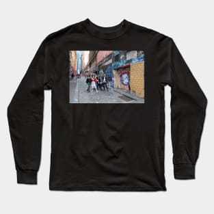 Posing for a photo, Melbourne street. Long Sleeve T-Shirt